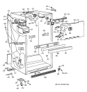 CABINET PARTS Diagram and Parts List for TBX18IIZCRWW  General Electric Refrigerator