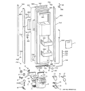 FREEZER DOOR Diagram and Parts List for ZISS48DYASS  General Electric Refrigerator