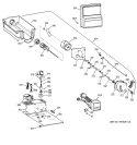 DISPENSER Diagram and Parts List for ZISS48DYASS  General Electric Refrigerator