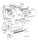 CABINET PARTS Diagram and Parts List for TBX21JAZHRWW  General Electric Refrigerator