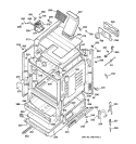 BODY PARTS Diagram and Parts List for JGBP79BEW1BB  General Electric Range