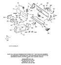 BACKSPLASH & COIN BOX ASSEMBLY Diagram and Parts List for WCCB1030V0AC  General Electric Washer