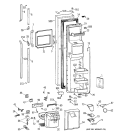 FREEZER DOOR Diagram and Parts List for TFK30PFZCAA  General Electric Refrigerator