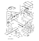 OVEN BURNER Diagram and Parts List for JGSP44AEY1AA  General Electric Range