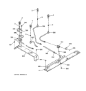 BURNER Diagram and Parts List for JGSP44AEY1AA  General Electric Range