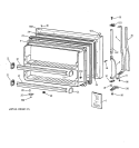 FREEZER DOOR Diagram and Parts List for CTX21GIXFRAA  Hotpoint Refrigerator