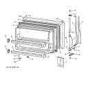 FREEZER DOOR Diagram and Parts List for CTX21BIXFRWW  Hotpoint Refrigerator