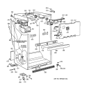 CABINET PARTS Diagram and Parts List for CTX21BIXFRWW  Hotpoint Refrigerator