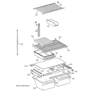 SHELF PARTS Diagram and Parts List for CTX21BIXFRWW  Hotpoint Refrigerator