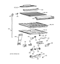 COMPARTMENT SEPARATOR PARTS Diagram and Parts List for CTX21BIXFRWW  Hotpoint Refrigerator