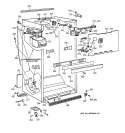 CABINET PARTS Diagram and Parts List for CTI18GIXERWW  Hotpoint Refrigerator