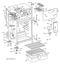 CABINET Diagram and Parts List for CTX16CAZDRAD  Hotpoint Refrigerator