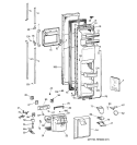 Part Location Diagram of WR17X3160 GE Dispenser Grille