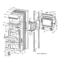 FRESH FOOD DOOR Diagram and Parts List for CSK27DHXEAA  Hotpoint Refrigerator