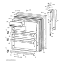 FRESH FOOD DOOR Diagram and Parts List for CTX21GIXJRAA  Hotpoint Refrigerator