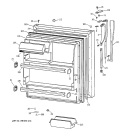 FRESH FOOD DOOR Diagram and Parts List for CTI18GIXSRWW  Hotpoint Refrigerator