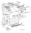 CABINET PARTS Diagram and Parts List for CTX18CIZBLWW  Hotpoint Refrigerator
