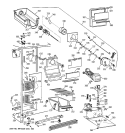FREEZER SECTION Diagram and Parts List for CSK25GRZAAA  Hotpoint Refrigerator