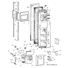 FREEZER DOOR Diagram and Parts List for CSK27DHZAAA  Hotpoint Refrigerator