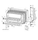 FREEZER DOOR Diagram and Parts List for CTX21BAXPRWH  Hotpoint Refrigerator