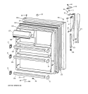 FRESH FOOD DOOR Diagram and Parts List for CTX21BAXPRWH  Hotpoint Refrigerator