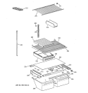 SHELF PARTS Diagram and Parts List for CTX21BAXPRWH  Hotpoint Refrigerator
