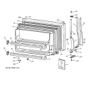 FREEZER DOOR Diagram and Parts List for CTX21DIZBRAA  Hotpoint Refrigerator