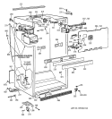 CABINET PARTS Diagram and Parts List for CTI18GIZHRWW  Hotpoint Refrigerator