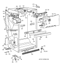CABINET PARTS Diagram and Parts List for CTX18CAZCLAA  Hotpoint Refrigerator