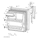 FRESH FOOD DOOR Diagram and Parts List for CTI18GIZJRWW  Hotpoint Refrigerator