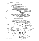 COMPARTMENT SEPARATOR PARTS Diagram and Parts List for CTI18GIZJRWW  Hotpoint Refrigerator