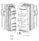 DOORS Diagram and Parts List for CSK20GAAAAD  Hotpoint Refrigerator