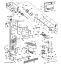 FREEZER SECTION Diagram and Parts List for MST25GRYAWW  General Electric Refrigerator