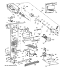 FREEZER SECTION Diagram and Parts List for MSZ20GWYDWW  General Electric Refrigerator