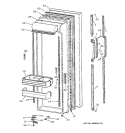 FRESH FOOD DOOR Diagram and Parts List for MSK27DRXEAA  General Electric Refrigerator