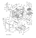 BODY PARTS Diagram and Parts List for LEB356GT1BB  General Electric Range