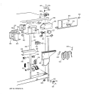 FRESH FOOD SECTION Diagram and Parts List for MSK27PFZAWW  General Electric Refrigerator