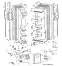 DOORS Diagram and Parts List for MSG20GWZAWW  General Electric Refrigerator