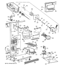 FREEZER SECTION Diagram and Parts List for MSG20GWZAWW  General Electric Refrigerator