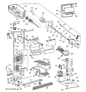 FREEZER SECTION Diagram and Parts List for MST25GRZAWW  General Electric Refrigerator
