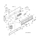 CONTROL PANEL Diagram and Parts List for LEB356WY2WW  General Electric Range