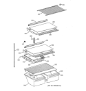 SHELF PARTS Diagram and Parts List for MTI18GIZJRWW  General Electric Refrigerator