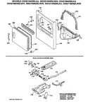 GAS VALVE & BURNER ASM. Diagram and Parts List for DDG7080SBLWH  General Electric Dryer