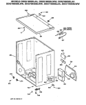 Section Diagram and Parts List for DDG7080SBLWH  General Electric Dryer