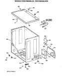 Section Diagram and Parts List for DDG7985SBLWW  General Electric Dryer