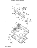 COOKTOP Diagram and Parts List for JBS27GV2  General Electric Range