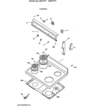 COOKTOP Diagram and Parts List for JBS07V1  General Electric Range