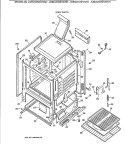BODY PARTS Diagram and Parts List for JGBS20GEV4WH  General Electric Range