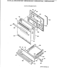 DOOR & DRAWER PARTS Diagram and Parts List for JGBS20GEV4WH  General Electric Range