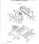 COOKTOP Diagram and Parts List for JGBP24GEV4AD  General Electric Range